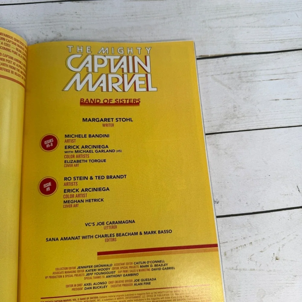 The Mighty Captain Marvel Band of Sisters Marvel TPB‎ Graphic Novel Stohl 2017